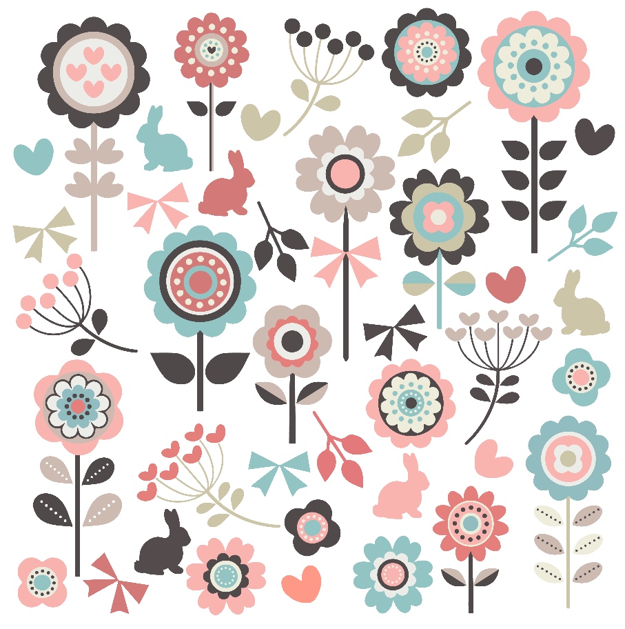 Retro Floral clipart